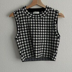 Sandro Houndstooth Top